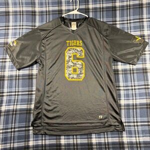 Russell Athletic Mizzou Tigers Jersey Black Camo Number 6 Missouri Mens Medium